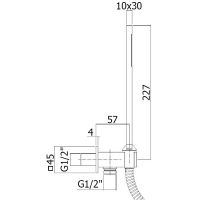 Душевой гарнитур Paffoni Premium Нержавеющая сталь арт-ZDUP095ST — фото 2, Душевые гарнитуры на штанге