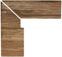 Угловой элемент Gresmanc Taiga Zanquin Recto Evo Izquierdo Левый 27х30,5 см — фото 1, Ступени и клинкер