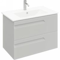 Тумба под раковину Laparet Atlas 80 LA-WCAB-80-125 подвесная Кашемир матовый — фото 1, Мебель для ванной