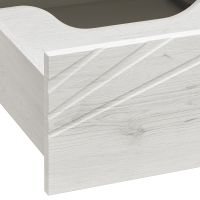 Тумба под раковину Aquaton Сакура 120 1A219701SKW80 подвесная Ольха наварра Белый глянец — фото 5, Тумбы под раковину