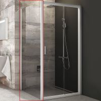 Душевая стенка Ravak Blix BLPS-100 9BHA0100ZH профиль Белый стекло Графит — фото 1, Боковые стенки