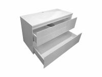 Тумба с раковиной Эстет Malta 100 ФР-00007060 подвесная Белая — фото 2, Тумбы с раковиной