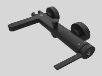 Смеситель для ванны GPD Gildo MBB165-S Черный — фото 4, Смесители