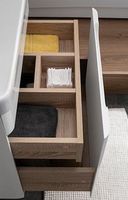 Тумба с раковиной Aquanet София 105 212588 подвесная Белый глянец — фото 6, Тумбы с раковиной