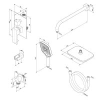 Душевая система Damixa Gala 953520000 Хром — фото 10, Душевое оборудование. Душевая программа