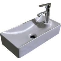 Раковина SantiLine 44 SL-2009LMG Серая матовая — фото 1, Мини-раковины