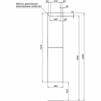 Товар: Шкаф пенал Aquanet Алвита New 35 334189 подвесной Дуб веллингтон табак - фото 9 Шкаф пенал Aquanet Алвита New 35 334189 подвесной Дуб веллингтон табак — фото 9, Пеналы для ванной комнаты