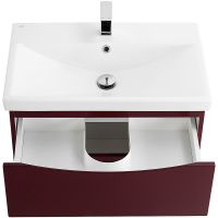 Тумба под раковину BelBagno Marino-Cer 70 MARINO-CER-700-2C-SO-BRDL-P подвесная Bordo Lucido — фото 2, Тумбы под раковину