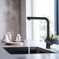 Смеситель для кухни Aquatek Европа AQ1380MB Черный матовый — фото 5, Смесители для кухни