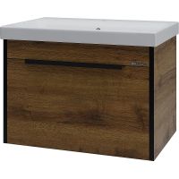 Тумба под раковину Bellezza Бруно 70 4632211190490 подвесная Табакко — фото 1, Мебель для ванной