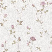 Обои Prima Italiana Colomba 80605 Винил на флизелине (1,06*10) Белый, Вензель/Цветы — фото 1, Обои для стен
