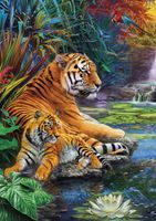 Фреска Ortograf Животные 7144 Фактура флок FLK Флизелин (3,8*2,7) Оранжевый/Зеленый, Животные — фото 2, Фрески