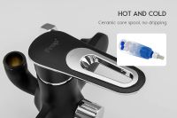 Душевая система Frap H49-6 F2449-6 Черная матовая Хром — фото 5, Душевые стойки