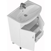 Тумба под раковину СанТа Сити 60 201076 Белая — фото 3, Тумбы под раковину