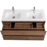 Тумба под раковину BelBagno Kraft 120 KRAFT-1200-2C-SO-2-RT подвесная Rovere Tabacco — фото 9, Тумбы под раковину