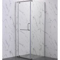 Душевой уголок Veconi Rovigo RV-18 80х80 RV18-80-01-C6 профиль Хром стекло прозрачное — фото 1, Квадратные душевые уголки