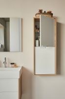 Шкаф пенал Jacob Delafon Vivienne 40 EB1587-E52-F30 подвесной Белый сатин Дуб табак — фото 3, Пеналы для ванной комнаты