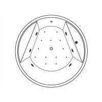 Акриловая ванна Excellent Great Arc 160x160 WAEX.GRE16.RELAX.BR с гидромассажем — фото 8, Ванны