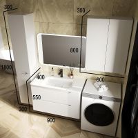 Товар: Тумба под раковину Style Line Марелла 90 Люкс Plus СС-00002413 подвесная Белый матовый антискрейтч - фото 6 Тумба под раковину Style Line Марелла 90 Люкс Plus СС-00002413 подвесная Белый матовый антискрейтч — фото 6, Мебель для ванной