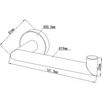 Держатель туалетной бумаги Swedbe Attribut 9801B Черный матовый — фото 4, Держатели туалетной бумаги