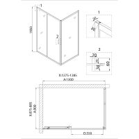 Товар: Душевой уголок Niagara Nova 130х90 NG-62-13A-A90 профиль Хром стекло прозрачное - фото 5 Душевой уголок Niagara Nova 130х90 NG-62-13A-A90 профиль Хром стекло прозрачное — фото 5, Прямоугольные душевые уголки
