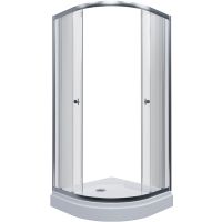 Душевой уголок Triton Альфа-Хром 90х90 Щ0000049613 профиль Хром стекло прозрачное — фото 1, Душевые уголки