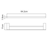 Товар: Полотенцедержатель WasserKRAFT Sauer K-7940 двойной Золото - фото 6 Полотенцедержатель WasserKRAFT Sauer K-7940 двойной Золото — фото 6, Полотенцедержатели