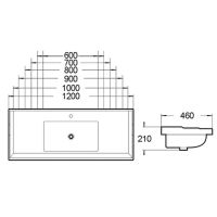 Товар: Раковина SantiLine 70 SL-2112 (70) Белая - фото 2 Раковина SantiLine 70 SL-2112 (70) Белая — фото 2, Раковины встраиваемые сверху