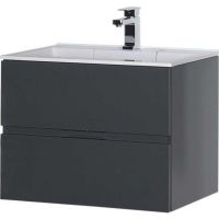 Товар: Тумба под раковину Aquanet Алвита 70 183992 подвесная Серый антрацит - фото 4 Тумба под раковину Aquanet Алвита 70 183992 подвесная Серый антрацит — фото 4, Мебель для ванной