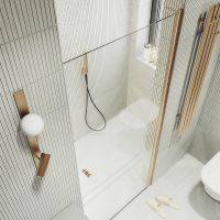 Товар: Душевая дверь Maybah Glass MGD-809-2 900x1980 на монопетле Бронза стекло прозрачное - фото 4 Душевая дверь Maybah Glass MGD-809-2 900x1980 на монопетле Бронза стекло прозрачное — фото 4, Душевые двери в нишу