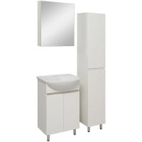 Зеркальный шкаф Runo Лада 40 00-00001192 Белый — фото 3, Зеркальные шкафы в ванную