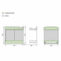 Товар: Система сортировки мусора Alveus Albio 30 2x16 L 227979 Хром - фото 6 Система сортировки мусора Alveus Albio 30 2x16 L 227979 Хром — фото 6, Мусорные ведра