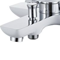 Товар: Смеситель для ванны Aquanet Arctic AF520-20СW 216776 Хром Белый - фото 3 Смеситель для ванны Aquanet Arctic AF520-20СW 216776 Хром Белый — фото 3, Смесители