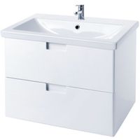 Тумба под раковину Bellezza Пегас 80 4630413270019 подвесная Белая — фото 1, Тумбы под раковину