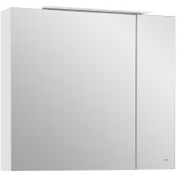 Зеркальный шкаф Roca Oleta 80 A857647501 с подсветкой Белый матовый — фото 1, Зеркальные шкафы в ванную