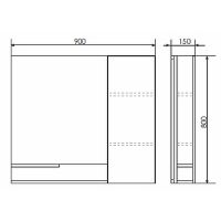 Товар: Зеркало со шкафом Comforty Верона 90 00004136714 Дуб белый - фото 17 Зеркало со шкафом Comforty Верона 90 00004136714 Дуб белый — фото 17, Зеркальные шкафы в ванную