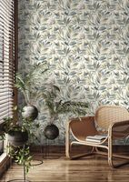 Обои RASCH Garden 867640 Винил на флизелине (0,53*10,05) Бежевый/Зеленый, Листья — фото 5, Обои для стен