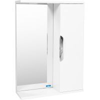 Зеркало со шкафом VIANT Барселона 50 VBAR50-ZSH Белое — фото 5, Зеркальные шкафы в ванную