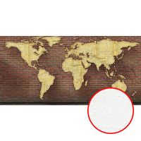 Фреска Ortograf Карты мира 30206 Фактура бархат FX Флизелин (5,5*2,7) Красный/Желтый, Карты/Кирпич арт-30206 (бархат FX) — фото 1, Фрески