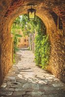 Товар: Фреска Ortograf Городской пейзаж 30718 Фактура бархат FX Флизелин (1,8*2,7) Бежевый/Зеленый, Город/Листья - фото 2 Фреска Ortograf Городской пейзаж 30718 Фактура бархат FX Флизелин (1,8*2,7) Бежевый/Зеленый, Город/Листья — фото 2, Фрески