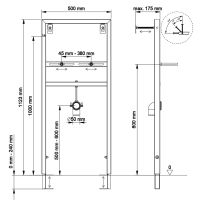 Инсталляция Berges Novum 049214 для раковины Синяя — фото 2, Инсталляции для раковин