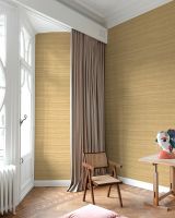 Обои Grandeco Cumaru CU 1005 Винил на флизелине (0,53*10,05) Коричневый/Золото, Линии/Полоса — фото 3, Обои для стен