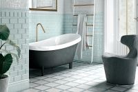 Керамическая плитка Adex Studio Liso Framed Ice Blue ADST1064 настенная 7,3х14,8 см — фото 2, Керамическая плитка