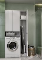 Товар: Шкаф пенал Aquaton Лондри 30 1A260603LH010 Белый глянец - фото 5 Шкаф пенал Aquaton Лондри 30 1A260603LH010 Белый глянец — фото 5, Пеналы для ванной комнаты