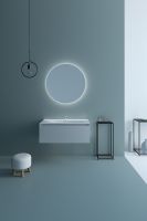 Тумба с раковиной SanVit Кубэ-1 70 kkube1070w подвесная Белая глянцевая — фото 4, Мебель для ванной