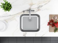 Кухонная мойка Paulmark Vello 48 Uni VE48-BS Брашированная нержавеющая сталь — фото 4, Кухонные мойки