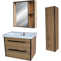 Товар: Шкаф пенал Bellezza Бруно 35 L 4622204182496 подвесной Табакко - фото 5 Шкаф пенал Bellezza Бруно 35 L 4622204182496 подвесной Табакко — фото 5, Мебель для ванной