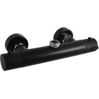 Смеситель для душа Rav Slezak Termostat TRM81.5CMATC Черный матовый Хром — фото 1, Смеситель для душа