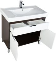 Товар: Тумба под раковину Aquanet Гретта 90 Венге Белая арт-177068 - фото 2 Тумба под раковину Aquanet Гретта 90 Венге Белая арт-177068 — фото 2, Тумбы под раковину