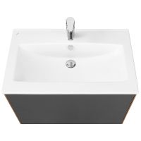 Тумба под раковину Aquaton Сохо 75 1A258101AJA00 подвесная Дуб веллингтон Графит софт — фото 2, Тумбы под раковину